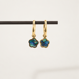 Abalone Hoop Earrings