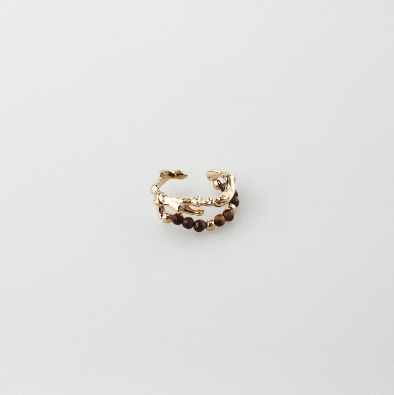 Aria Tigers Eye Beaded Ring