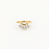 Chevron sparkling ring