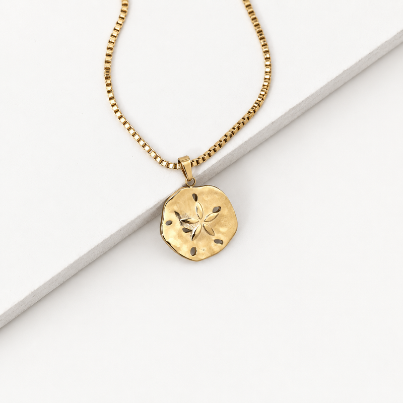 Flower Sand Dollar Necklace