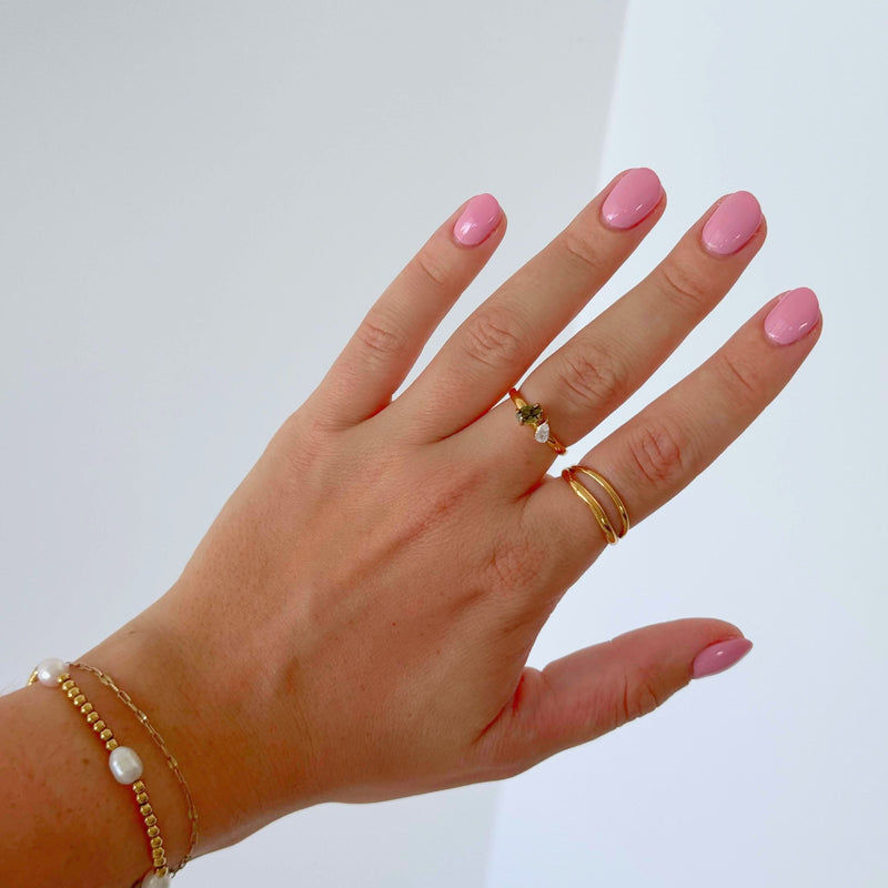 Split Shank Wave Ring