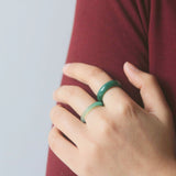 Mint Green Jade Stacking Ring