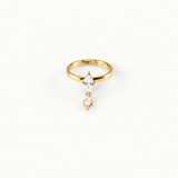 Marquise Charm Ring