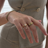Marquise charm ring