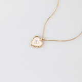 Mother of Pearl Heart-Necklace