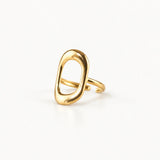 Gold Open Oval Ring