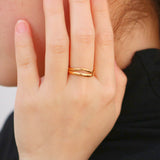 Split Shank Wave Ring