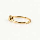 Vintage Gold Plated Aquatic Agate Ring