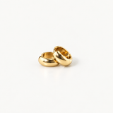 Bold Huggie Hoops, waterproof 18k gold-plated stainless steel