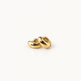Bold Huggie Hoops, waterproof 18k gold-plated stainless steel