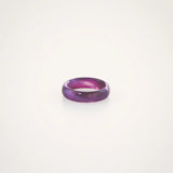 Purple Jade Band Ring