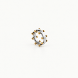 Orbit Mixed Two-Tone Ring, waterproof 18k gold-plated stainless steel