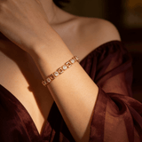 Stella Chain Bracelet, 18k gold-plated