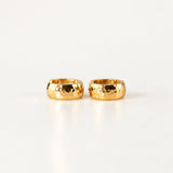 Hammered Texture Small Hoops