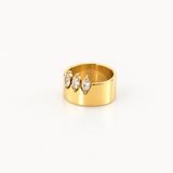 Triple Marquise CZ Band-Ring