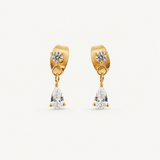 Afton Teardrop CZ Earrings - Waterproof 18K Gold Plated