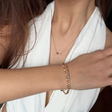 Twinkle Bangle, waterproof 18k gold-plated stainless steel