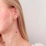 Teardrop Crystal Ear Jacket, waterproof 18k gold-plated stainless steel