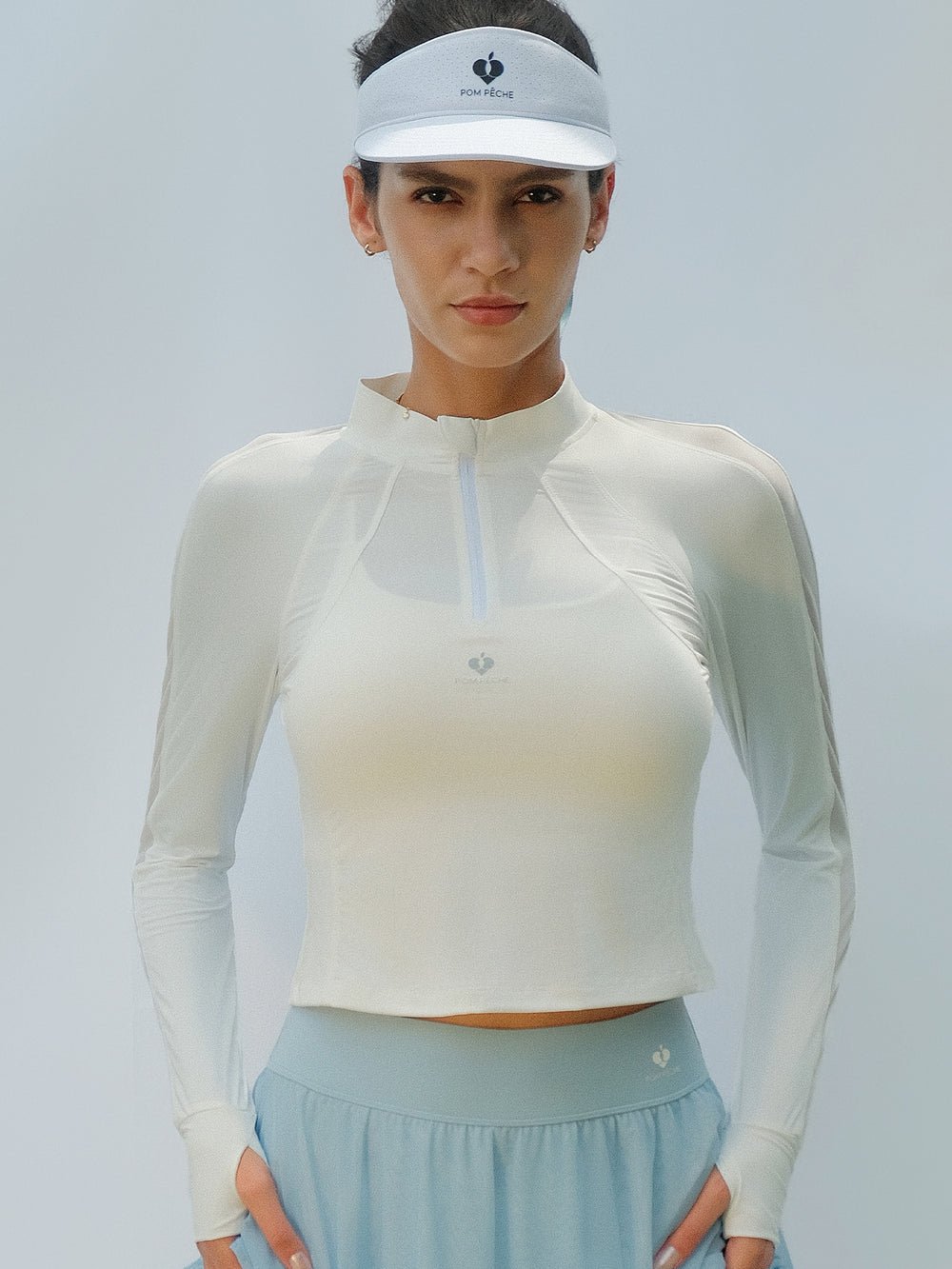 Aria UPF 50+ Mesh Sleeve Top for Tennis & Pickleball - Volaea Pickleball Attire