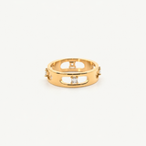 Astra Eternity Ring - Waterproof 18k Gold Plated Stainless Steel Stacking Ring