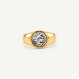 Athena Coin Signet Ring - Waterproof Gold & Silver Ring