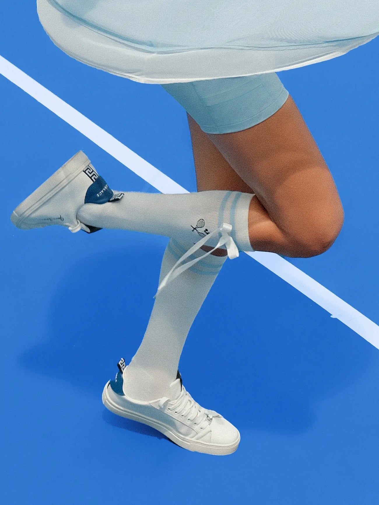 Bow Crew Socks for Tennis & Pickleball - Volaea Pickleball Attire