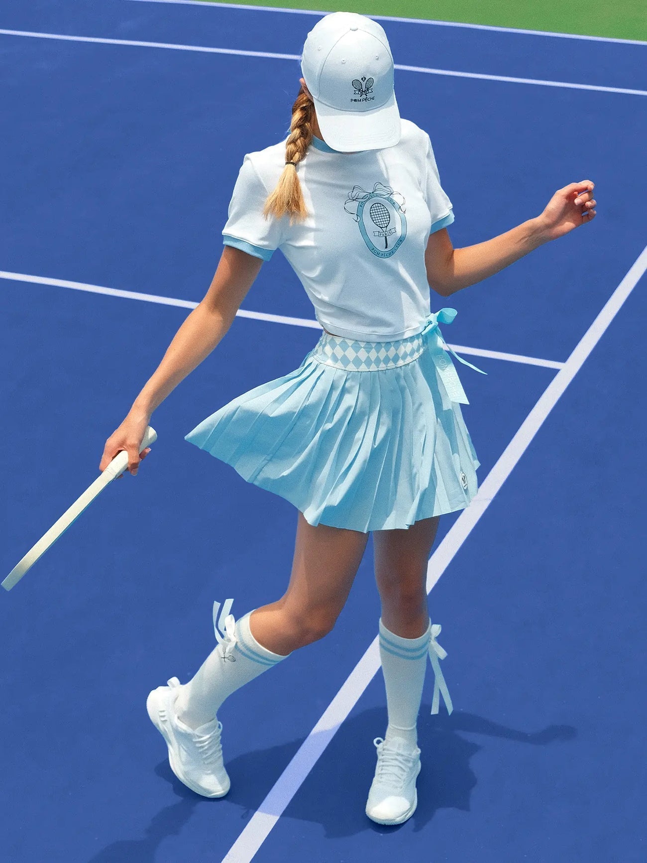 Bow Crew Socks for Tennis & Pickleball - Volaea Pickleball Attire