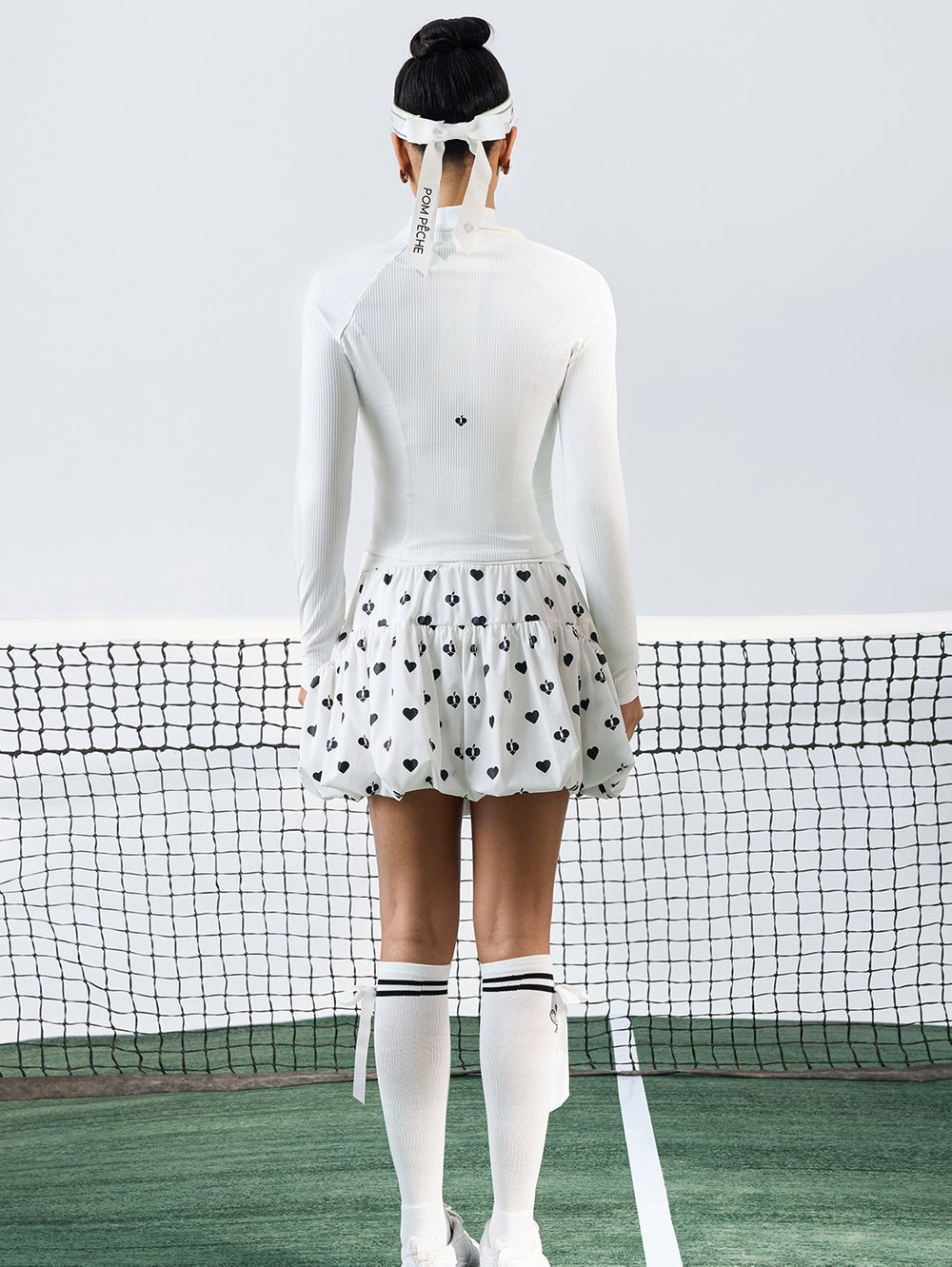 Bow Zip - Up Activewear Top for Tennis & Pickleball - Volaea Pickleball Attire