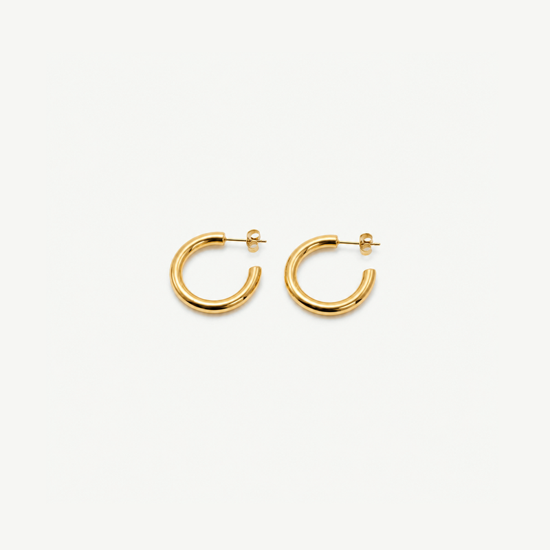 Charity Medium Hoop Earrings 26mm