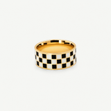 Checkboard Band Ring