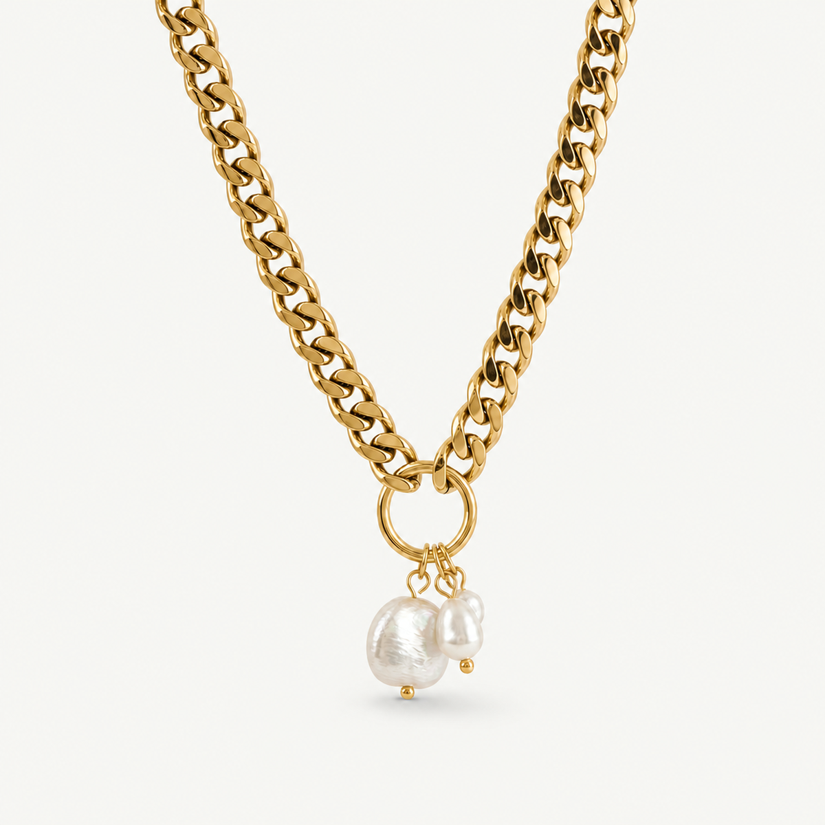 Chunky Baroque Pearl Necklace