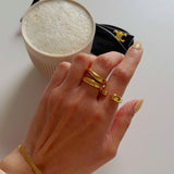 chunky wave ring