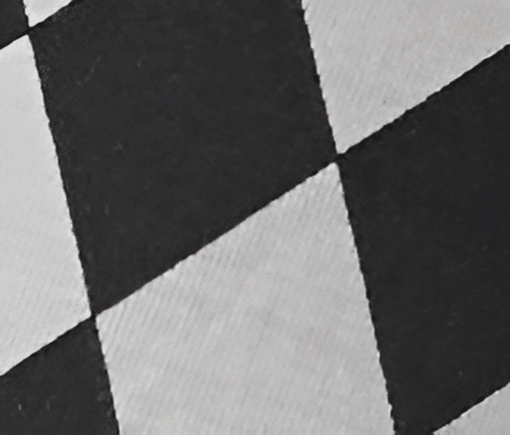 Coco Black and White Diamond - cut Checkers French V Sports bra - Volaea Pickleball Attire