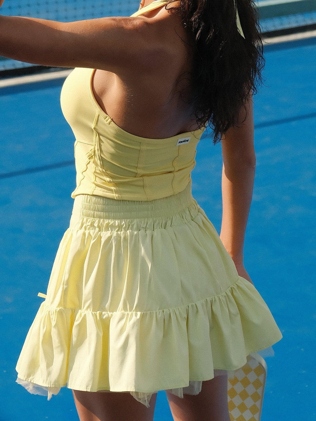 Contouring Halter Tank Top for Tennis & Pickleball - Volaea Pickleball Attire