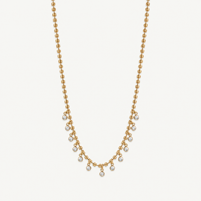 Crystal Fringe Necklace