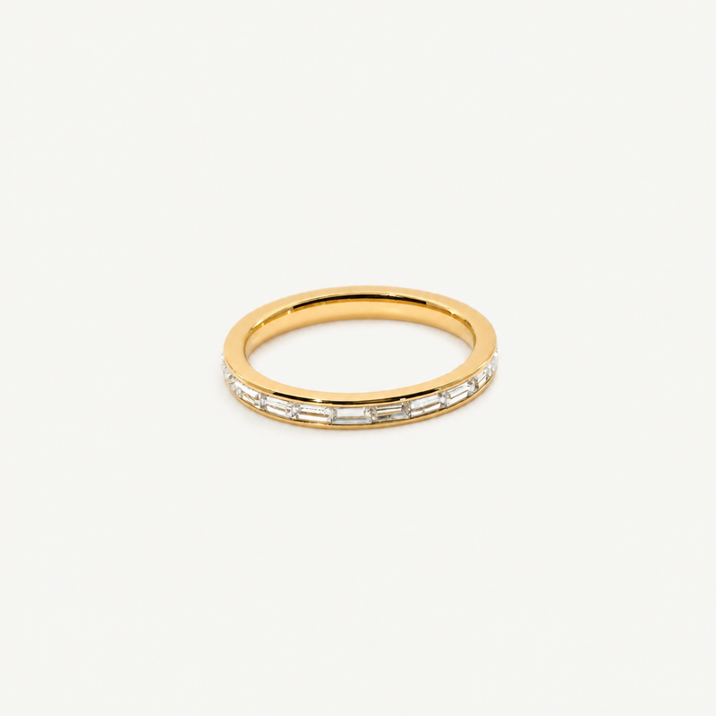 Crystal Slim Band Ring