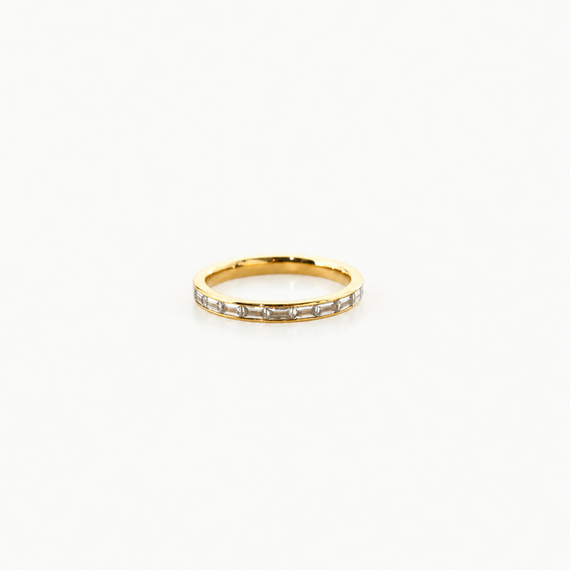 Crystal Slim Band Ring