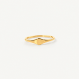 Tarnish-Free Waterproof 18k Gold Plated Stacker Ring