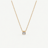 Dainty Solitaire Necklace