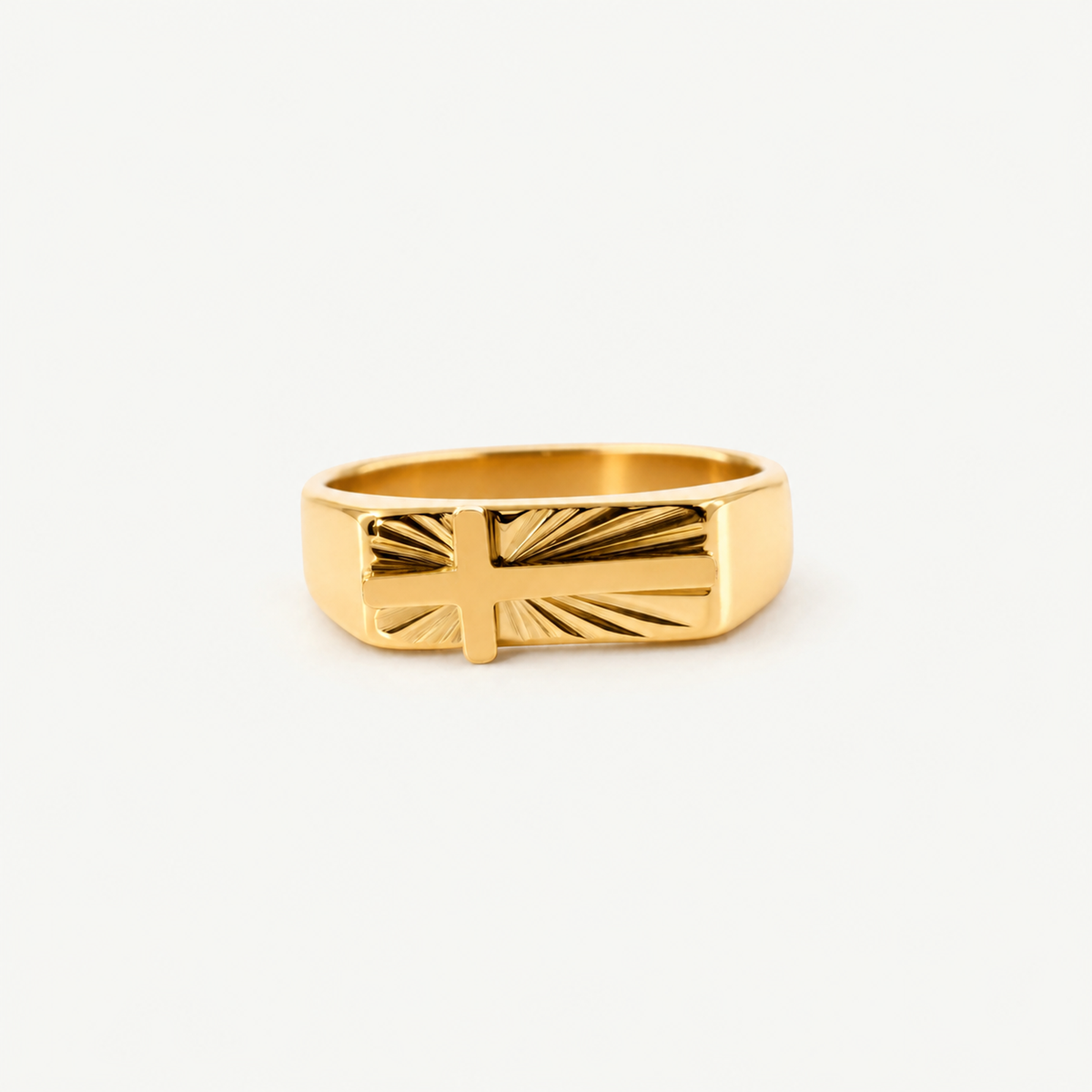 Divine Cross Ring — 18K Gold Plated Cross Ring