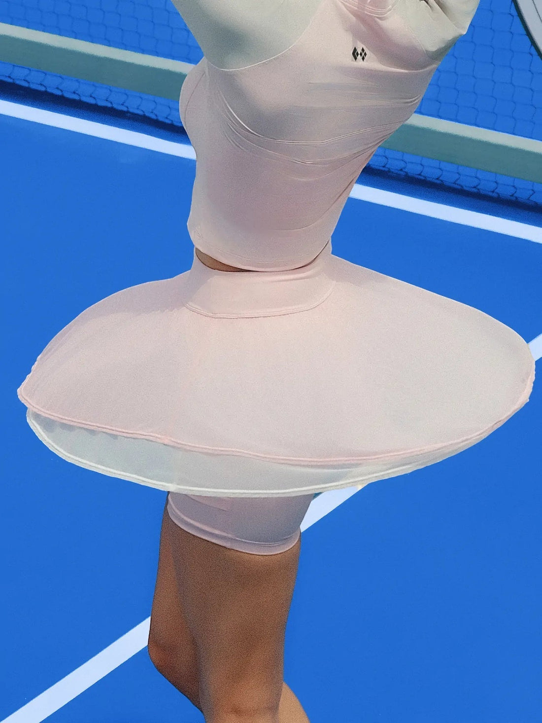 Double - Layered Mesh Performance Skort for Tennis & Pickleball - Volaea Pickleball Attire