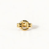Double loop ring gold