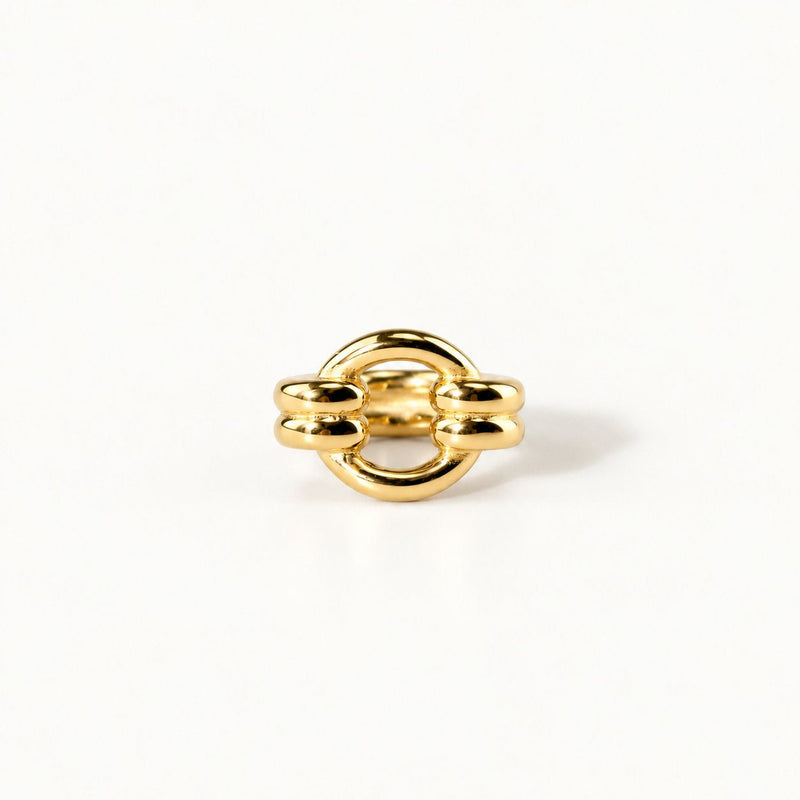 Double Loop Gold Ring