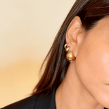 Bold Huggie Hoops, waterproof 18k gold-plated stainless steel