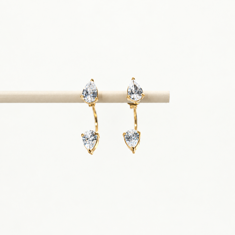 Teardrop Crystal Ear Jacket