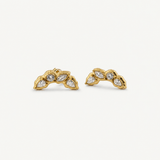 18k Gold Plated Waterproof Stud Earrings - Volaea