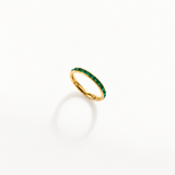 emerald band ring