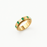 emerald fidget ring