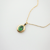 green stone necklace