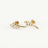 gemstone climber earrings